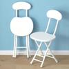 Internet Celebre Silla Plegable Hogar Respaldo Silla de Bolsa Suave Silla de Escritorio Simple Taburete Plegable Dormitorio Balcón Taburete Pequeño Portátil