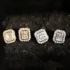 RAKOL novos brincos de estilo europeu e americano com zircônia cravejada de diamantes quadrados, moda para o dia a dia, combinam com tudo, femininos, venda quente
