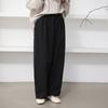 Calça Casual Japonesa de Outono Nova Transfronteiriça para Mulheres Petite Fluida Versátil Longa