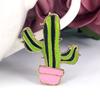 Broche de Cactus Nuevo Coreano DIY aleación pintado gota de aceite pin abrigo suéter traje decoración mujeres Venta al por mayor