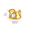 Anillo Versátil de Zirconia de Lujo Ligero Europeo y Americano Diseño de Nicho Moda Simple Anillo de Acero Inoxidable Joyería Nuevo Venta al por Mayor