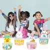 Bq022 Pascua Conejo Estéreo Huevo Pollo Fiesta de Pascua Taza de Helado Postre Bebida Fría Caja de Papel