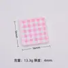 Almohadillas Cuadradas a Cuadros Frescas, Accesorios Creativos Hechos a Mano para Bricolaje, Piezas Pequeñas de Resina de Pegamento de Crema, Materiales al por Mayor