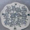 [Serie Plateada Láser] Joyería Hecha a Mano Luminosa de Luciérnaga DIY - Flor de Resina