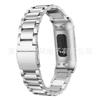 Adecuado para Fitbit charge3 hebilla de tres bolas tipo honda correa de acero inoxidable macizo correa de muñeca correa de acero en stock