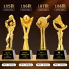 Trofeo de Cristal de Resina Nuevo 2025 Medalla Hecha a Medida Atmosférico de Gama Alta Creativo Campeón de Concurso de Canto Niños