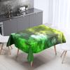 Mantel de Poliéster Impermeable Mantel Decorativo Irlandés para Comedor Cubierta Rectangular para Mesa de Café del Día de San Patricio Mantel a Prueba de Polvo