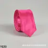 Corbata de color liso para hombre casual 5 cm estilo coreano seda artificial estrecha para lugar de trabajo boda negocios administrativa venta al por mayor