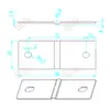 Soldadura láser de lengüeta conectora de batería de litio lámina de aluminio puro 1060 barra colectora de aluminio soldadura en frío barra colectora de unidad única grande soldadura de barra colectora de aluminio