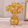 Bolsa de Dinheiro Citrino Árvore da Fortuna Enfeite, Árvore da Fortuna Decoração de Casa, Decoração Criativa, Estatueta Árvore da Fortuna, Artesanato Presente Atacado