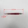 Alta calidad nuevo duradero raqueta de bádminton grano de goma cambio giro tubo protector herramienta de borde de uña tomar tirar girar dispositivo de uña doble rojo