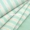 Tela de terciopelo de seda colorida de 260 g, tela de punto rayada teñida en hilo suave y cálida de poliéster, material de punto para capa base de otoño e invierno