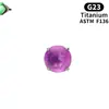Auténticos Pendientes Shijiahuazi de 6 mm con Cabeza Dentada Color Moca Clavos para Hélice de Oreja Cuatro Garras F136 Joyería para Perforación de Aleación de Titanio En Stock