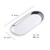 Plato para bocadillos de acero inoxidable Plato para salsas Plato para rollitos de arroz Plato para ingredientes de desayuno Plato para postres de hotel Frutero doméstico Tamaño grande y pequeño