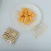 Pinchos de Fruta de Bambú para el Hogar al por Mayor, Tenedores Desechables de Doble Propósito, Tenedores de Pastel de Alta Calidad para Niños