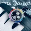 Relógio de pulso masculino Rainbow Di automático mecânico de aço 2813,7750 Explosões AliExpress explosões de trabalho em casa