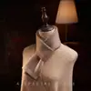 Cachemira Otoño/Invierno 2026 Nuevo Unisex Cruzado Color Sólido Simple Bloque de Color Resistente al Viento Bufanda de Punto Calentador Pequeño para Cuello