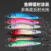 Isca de Chapa de Ferro Flutuante com Padrão de Escama de Peixe Biônico para Arremesso de Longa Distância em Água Doce e Pesca Marinha para Robalo, Traíra, Peixe Mandarim e Cavala - Novo Modelo