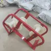 Polia de Cabo, Polia para Passagem de Fio, Suporte de Polia Tripla para Boca de Tubo de Canto de Cabeça de Poço, Polia de Roda de Aço de Nylon, Polia para Rede Elétrica
