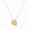 Collares de Moda Europeos y Americanos para Mujer, Letras Capitales Personalizadas, Llenos de Diamantes, Colgantes de Burbujas Doradas, Diseño de Nicho, Cadena Clavicular Versátil