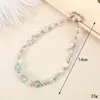 Nuevo Colgante Llavero Estilo Metal Mariposa Flor Colgantes de Accesorios Colgantes de Cuentas de Cristal Ins Cadena Corta para Teléfono Móvil para Mujeres