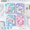 Libreta de Dibujos Animados de Bobina Pequeña A7 Linda Mini Portátil de Bolsillo Regalo para Estudiante de Primaria