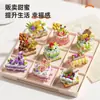 Boneca Desenho Animado Donut Blocos de Montar Urso Morango Montagem Brinquedos Educativos Infantis Presentes de Celebridade da Internet Atacado Dropshipping