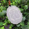 Colgante de personaje Fu de jade blanco de Afganistán para cumpleaños de hombres y mujeres, accesorios de ropa de marca Star, para colgar en la cintura, se venderá como regalo de jade.