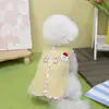 Ropa para Mascotas para Perros, Nuevos Productos de Otoño e Invierno, Oso de Peluche Bichón Perro Pequeño Mascota Gato Ropa, 25 Oso con Gorro Rojo Chaleco de Felpa