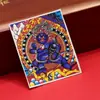 Dzambala Negro pintado tibetano pintura Thangka pintada a mano lienzo central impresión microchorro Thangka cultural y creativo Zakiralam al por mayor