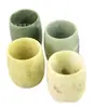 Taza de Té de Jade Verde Natural de Guizhou, Taza Recta de Jade Campo Azul, Taza Personal, Taza de Maestro, Taza de Jade Color Esmeralda, Copa de Vino de Jade