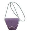 Bolso Tejido de Cuerda de Algodón con Cierre de Perla Mini Bolso de Playa para Mujer Verano Fresco Nuevo Casual Bandolera Hombro Tejido de Paja