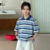 Ropa para Niños Zhilili Camisa Polo de Algodón Puro para Niños 2026 Nuevo Estilo de Verano Top de Manga Corta para Niños Ropa Holgada para Niños Pequeños