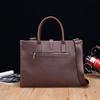 Bolso nuevo vintage para hombre piel de caballo loco bolso de mano para hombre maletín de negocios bandolera mensajero bolso para computadora venta al por mayor