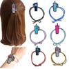 Estilo Coreano Simple Adorno para la Cabeza de Botella Anillo para el Cabello Cuerda para el Cabello Cuerda para el Cabello temu no daña el cabello banda de goma pequeña multicolor anillo para el cabello anudado atar la cabeza