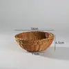 Bandeja de plástico tipo mimbre para snacks y frutas secas, cesta de almacenamiento para escritorio del hogar, cesta creativa para snacks y postres de restaurante, estilo japonés
