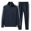 Conjunto deportivo casual de moda de dos piezas Pantalones deportivos de otoño de alta gama Ropa deportiva de manga larga Deportiva Recto