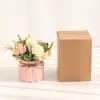 Flores de Hortensia Artificiales, Plantas Falsas, Macetas de Cerámica, Plantas en Maceta para Decoración de Sala de Estar y Aparador, Plantas de Flores Secas