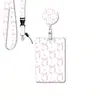 Porta-credencial retráctil para fabricante transfronterizo con impresión UV, porta-tarjetas, cordón para identificación, clip para insignia, en stock