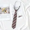 Estudiante Jk Estilo Universitario Corbata Corta Rayada Estilo Japonés Jk Nueva Versión Coreana Roja Boda Negro Puro Corbata de Mujer