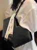 Bolso Tote Retro de Gran Capacidad 2025 Verano Nueva Textura Bolso de Hombro Costuras de Color Contrastante Patrón de Agarre a Mano Bolso de Axila para Viajes