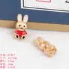 Novos acessórios de tiara DIY galvanoplastia gota de óleo fivela C orelha vermelha coelho amor coelho do zodíaco fofo pulseira pingente