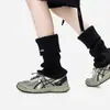 Polainas de Punto Blancas para Mujer, Calcetines Largos Holgados para Botas de Nieve, Calcetines de Invierno para Pantorrilla, Polainas, Calcetines Holgados
