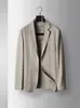 Traje Casual para Hombre para Primavera y Otoño, Chaqueta Casual de un Solo Botón 100% Algodón para Jóvenes Empresarios, Aspecto de Alta Gama, Abrigo Delgado de una Sola Capa