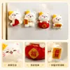 Gato de la Suerte Atrae Riqueza y Tesoros Imanes Creativos para Refrigerador Pegatinas Decorativas Lindas Decoraciones para el Hogar Muñeco de la Fortuna Pegatinas Magnéticas