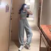 Pantalones Casuales Estilo Hong Kong para Mujer Primavera y Verano, Sueltos y Sencillos, Pantalones Deportivos Versátiles, Joggers Elegantes de Cintura Alta Adelgazantes, Pantalones de Chándal de Moda