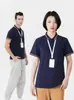Camisa Casual de Solapa para Cultura Corporativa para Hombres y Mujeres, Camiseta de Manga Corta, Estampada Bordada a la Moda, Nueva Camisa Polo
