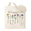 Bolsa de Moda Feminina Pequena Floral Transfronteiriça Design de Nicho Bolsa de Mão Diária Tela de Grande Capacidade Bolsa para o Dia a Dia
