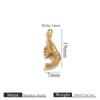 Pendente Pequeno de Concha do Mar Oceânica Vazia Banhado a Ouro PVD Conch Tartaruga Pulseira Acessórios de Joalheria Berloque Charms Atacado