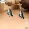 Pendientes Colgantes Gatito Espacial Transfronterizos Accesorios Sexy para el Día a Día y Fiestas Regalos de Navidad Adecuados para Mujeres Todas las Estaciones